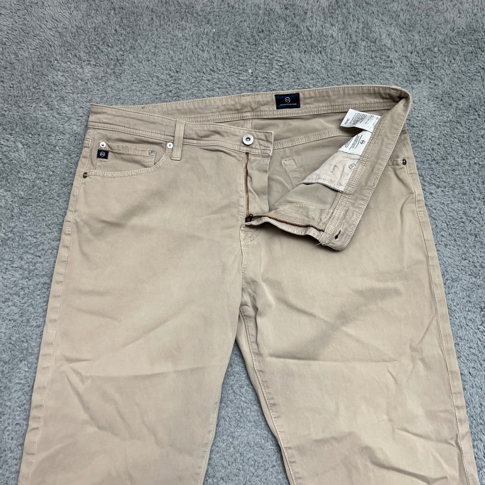 AG Adriano Goldschmied Jeans Mens 38x32 Beige Tan Beige Modern Series Casual